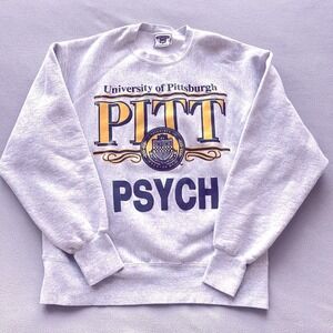 Vtg Lee Sweatshirt U Pitt Psych Mens XL Crewneck Collegiate Crest Cotton Quality